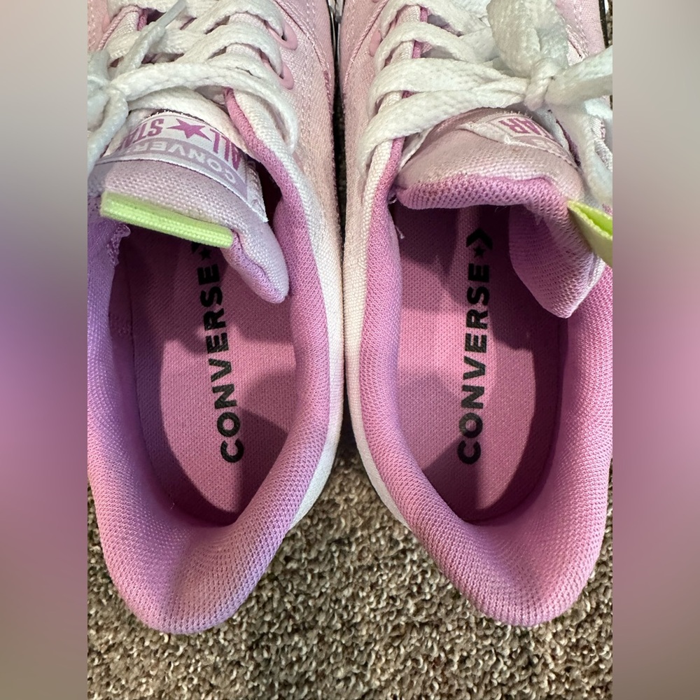 Converse Chuck Taylor All Star Rave Stardust Lilac Pink White Size 8 - Picture 7 of 8